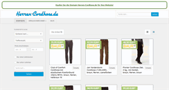 Desktop Screenshot of herren-cordhose.de